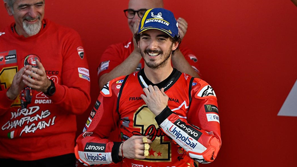 MotoGP’de Bagnaia şampiyonluğunu kazandı.