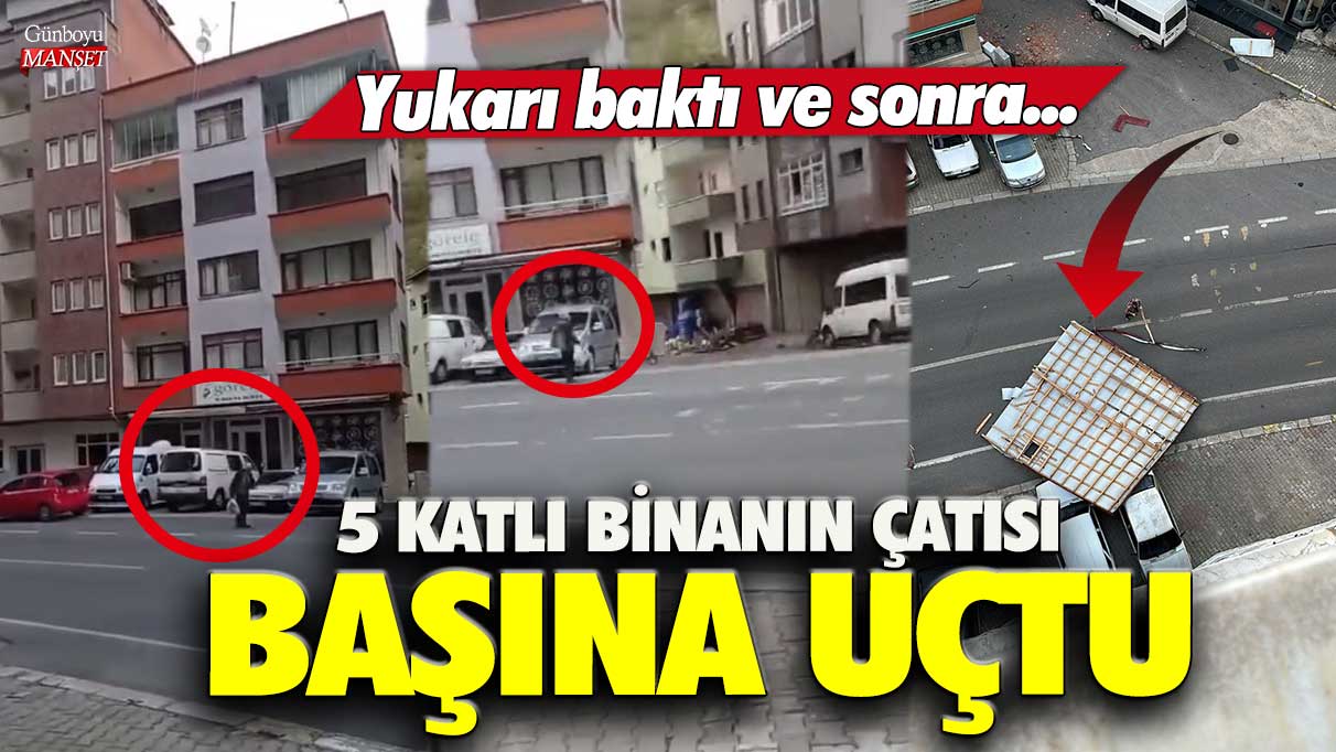 Trabzon’da 5 katlı binanın çatısına uçan kişi! Gökyüzüne baktı ve sonra…