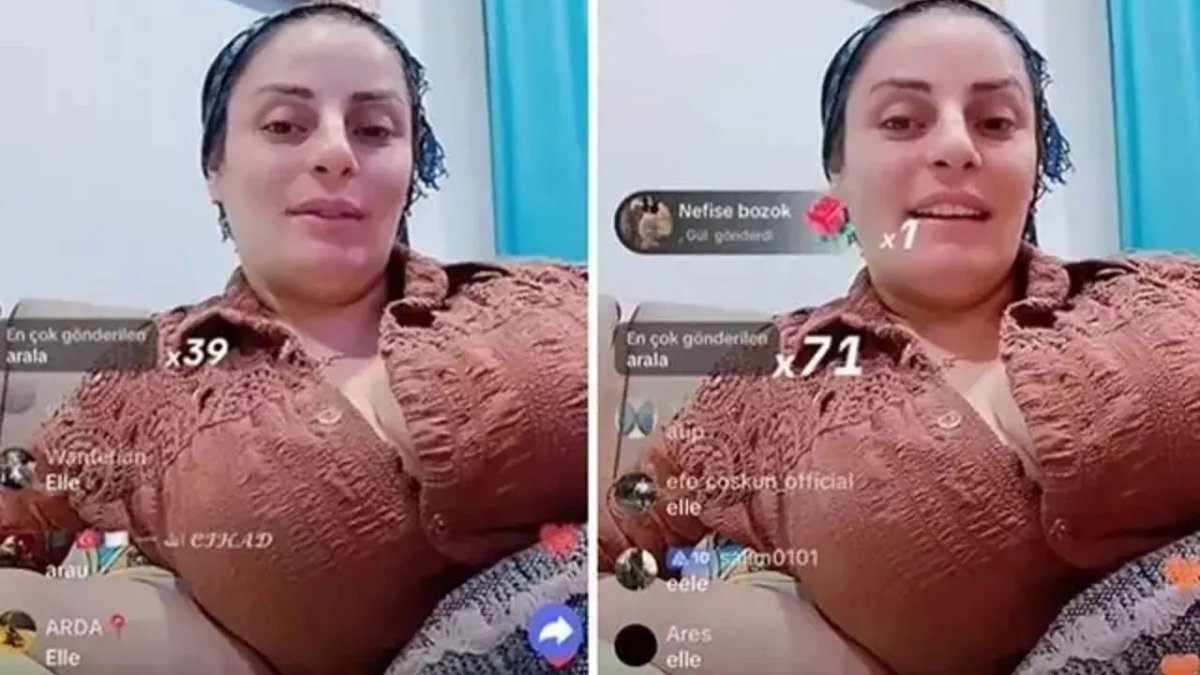 Tiktok’ta göğüs dekoltesi vererek yayın yapan Laz Kızı’nın kim olduğu açıklandı.