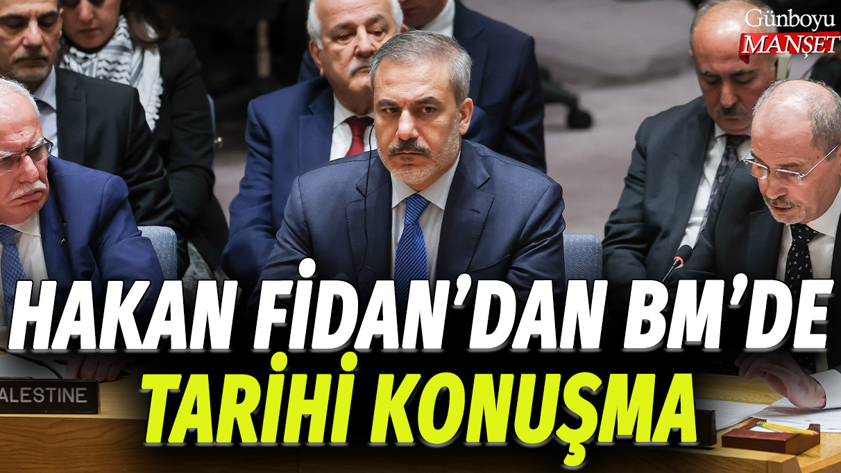 Hakan Fidan, BM’de tarihi bir konuşma yaptı.