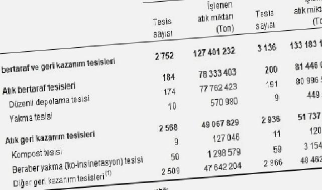 Atık İstatistikleri, 2022