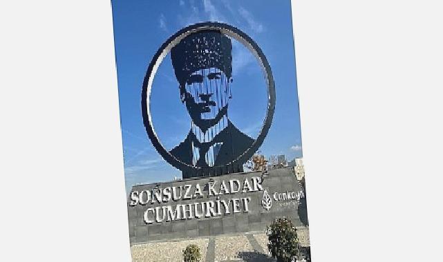 Çankaya belediyesi’nden Ankara’ya çelikten 10 metrelik Atatürk anıtı