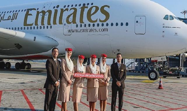 Emirates, Milano – New York direkt uçuş hizmetinin başarılarla dolu 10. yılını kutluyor