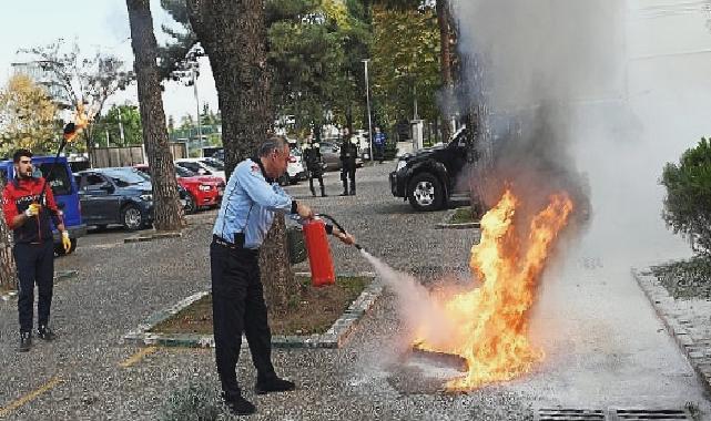 -Osmangazi Belediyesi’nde yangın tatbikatı