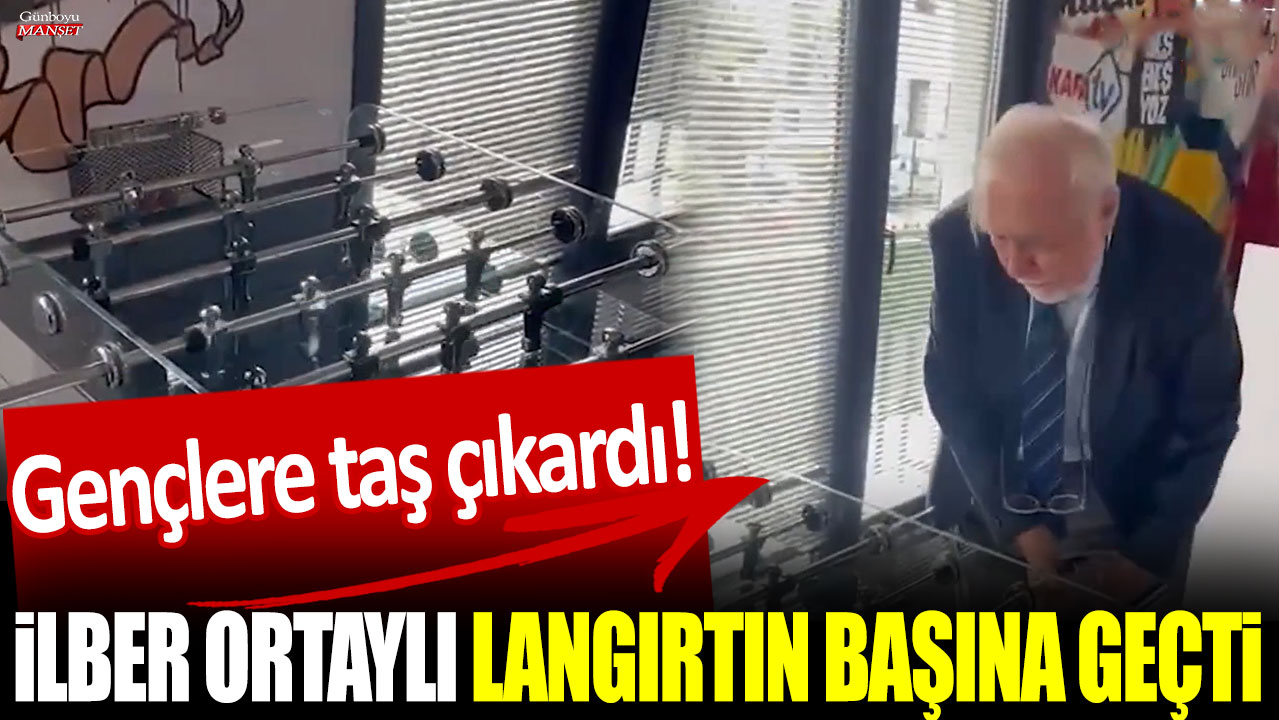 İlber Ortaylı, langırt oyununda gençleri şaşırttı ve becerileriyle dikkatleri üzerine çekti!