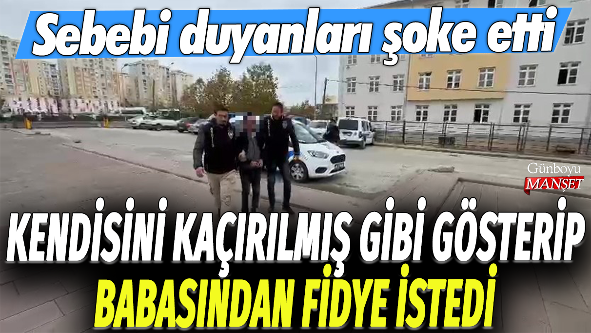 Tekirdağ’da bir baba, evladını kaçırılmış gibi göstererek fidye istedi: Sebebi duyanları şok etti.