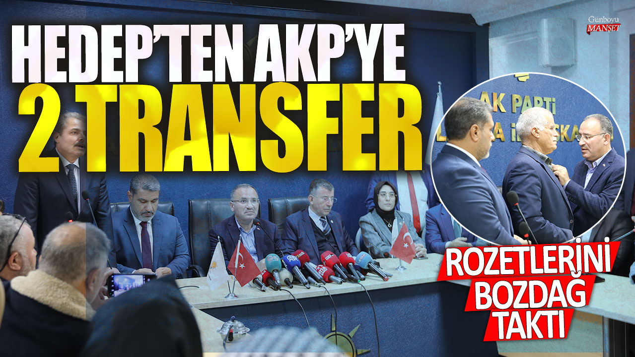 HEDEP Partisinden AKP’ye İki Transfer: Bekir Bozdağ Rozetlerini Takıyor