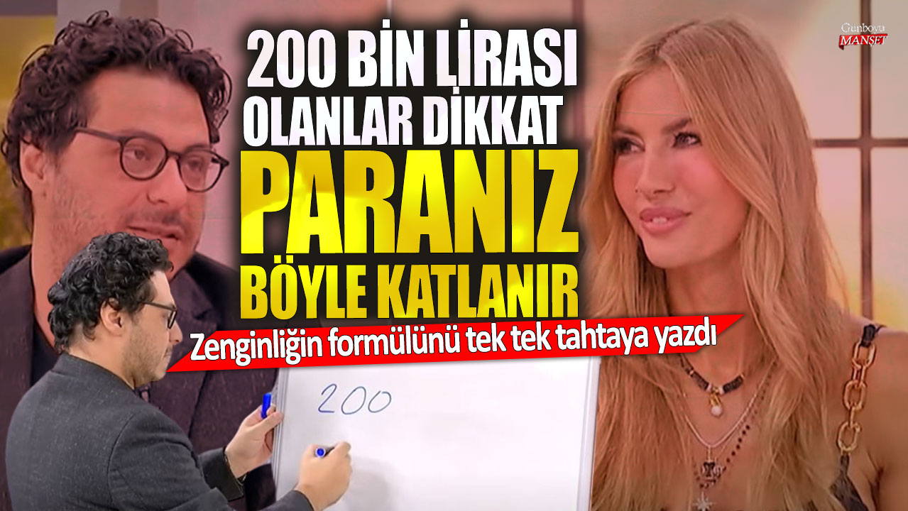 200.000 liralık birikimi olanlar için önemli bir uyarı: Mert Başaran zenginliğin formülünü açıklıyor ve paranızı katlamak için ipuçları veriyor.