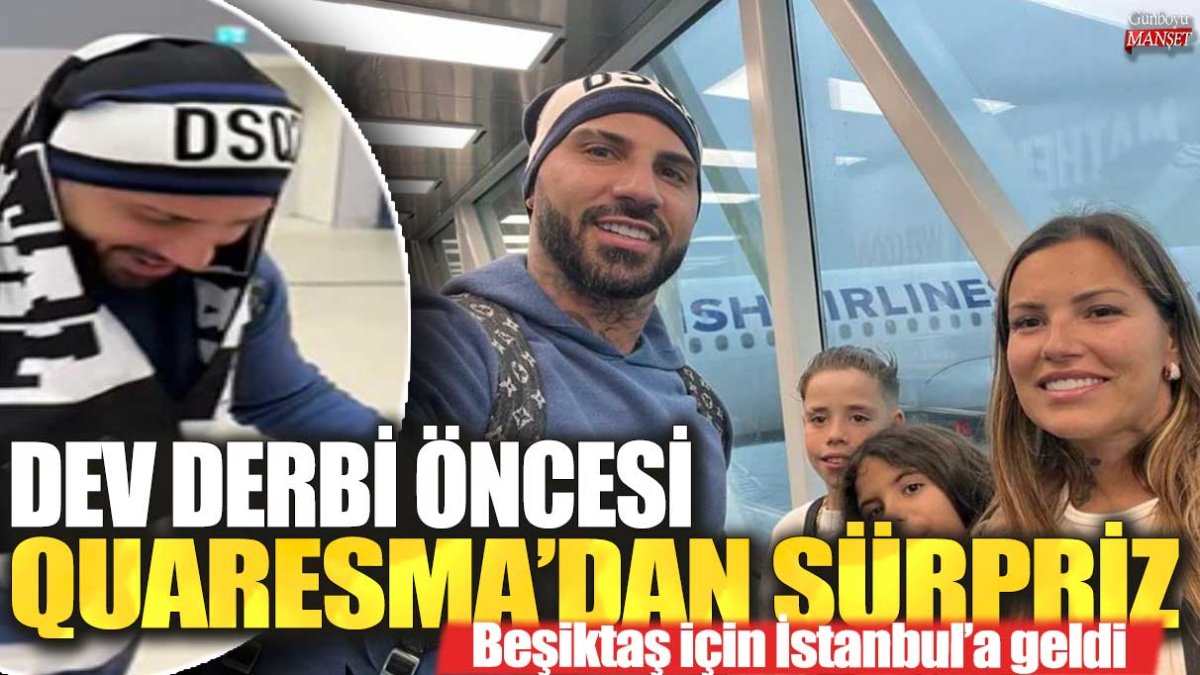 Ricardo Quaresma, Dev derbi öncesi sürpriz bir ziyaret için İstanbul’a geldi!