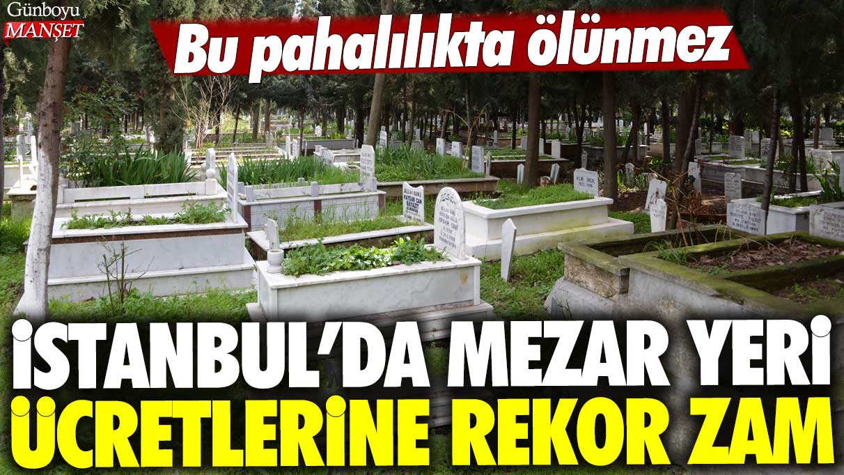 İstanbul’da mezar yeri ücretlerine rekor zam yapıldı: Ölünmeye pahalı bir şehir