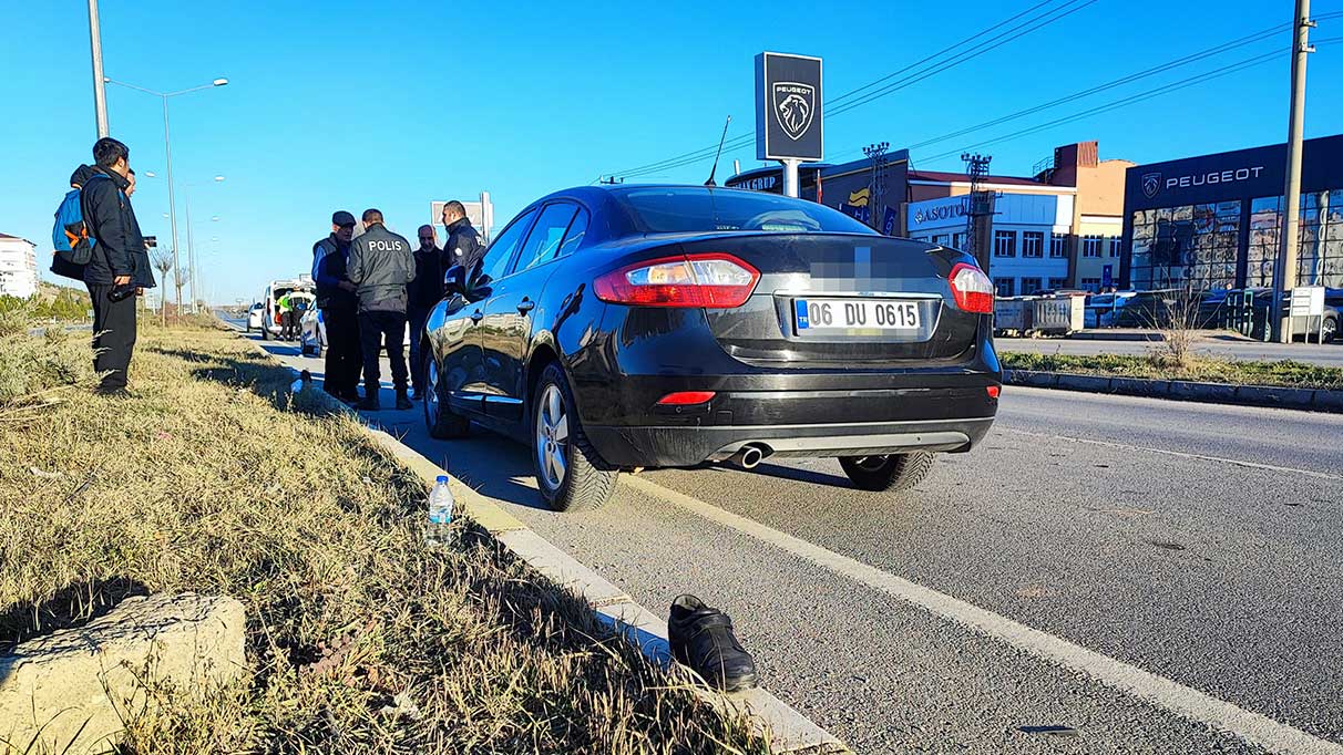 Otomobilin çarptığı yaya ağır şekilde yaralandı.