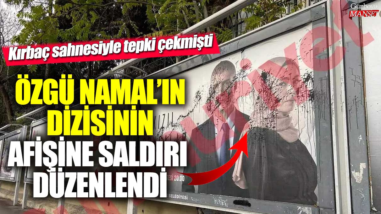 Özgü Namal’ın dizisinin afişine yapılan saldırı kınandı, kırbaç sahnesi tepki çekmişti!