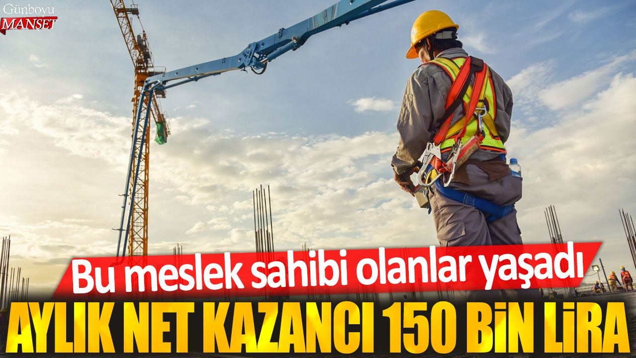 Meslek sahiplerinin aylık net kazancı 150 bin lira olarak belirlendi. Bu kazançla ilgili haberlerini paylaştılar.