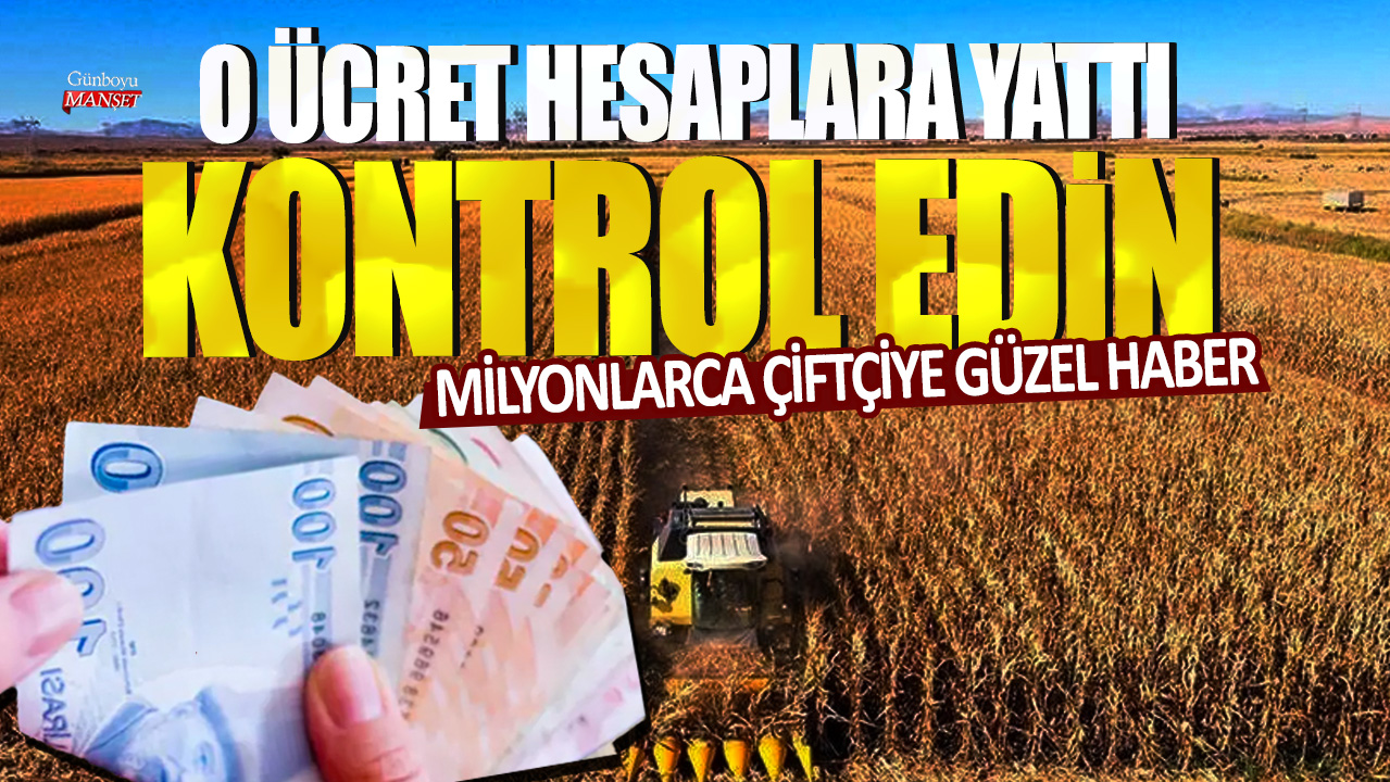 Milyonlarca Çiftçiye Sevindirici Haber! Ödemeler Hesaplara Yatırıldı, Kontrol Edin