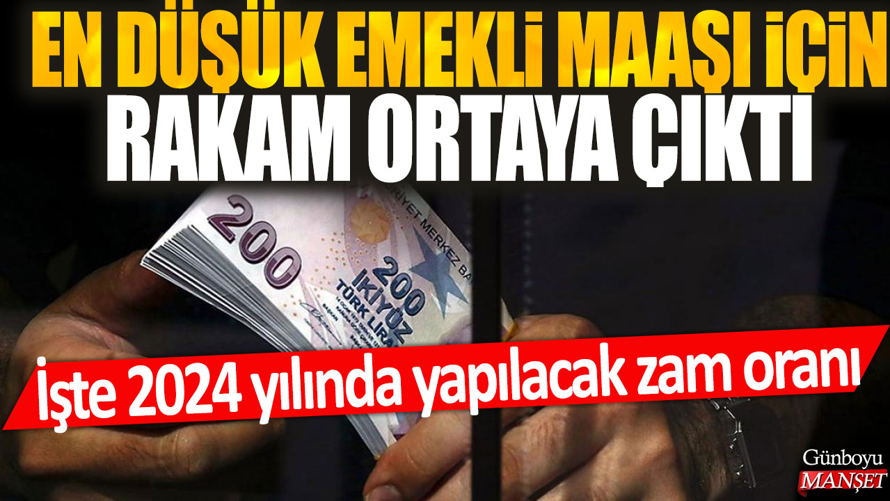 2024’te en düşük emekli maaşına yapılacak zam oranı açıklandı: İşte rakam