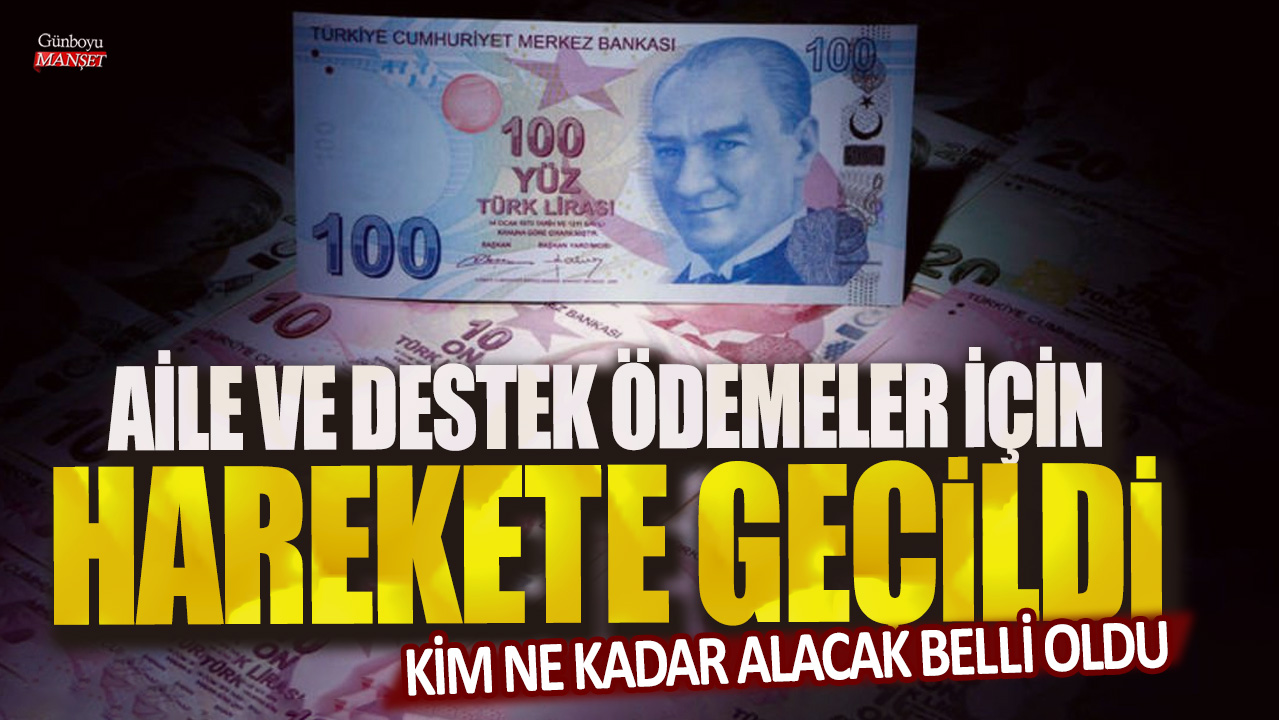 Ailelere destek ödemeleri için adım atıldı: Ödeme miktarları belirlendi