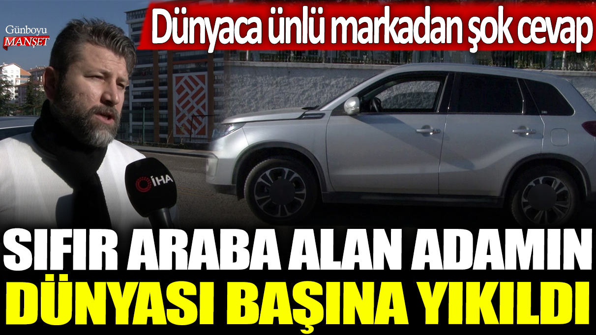 Sıfır araç alan adamın hayatı, dünyaca ünlü markanın şok cevabıyla alt üst oldu!