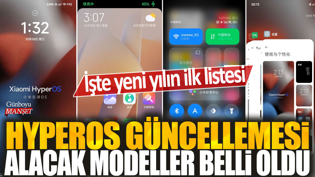 HyperOS’un hangi modellerinin güncellemeye alınacağı belli oldu: Yeni yılın ilk listesi açıklandı