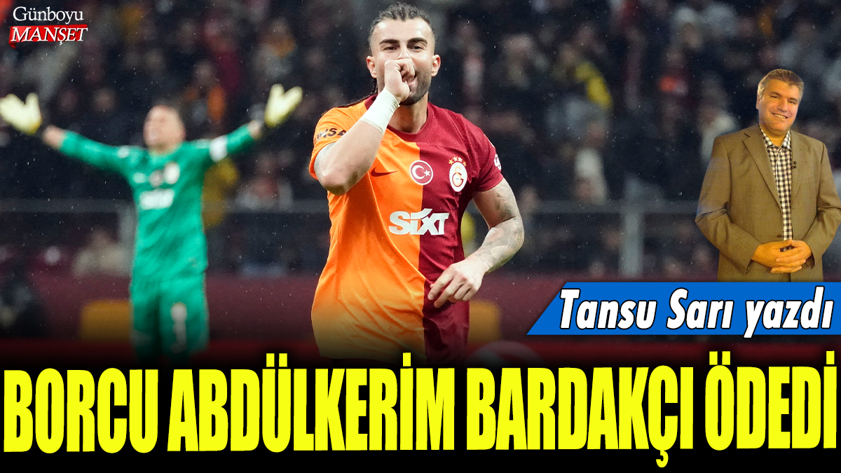 Abdülkerim Bardakçı’nın borcunu ödemesi Tansu Sarı tarafından belgelendi