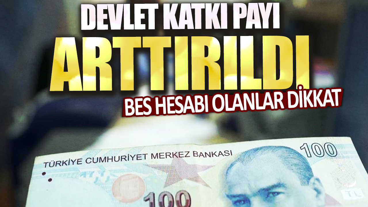 Devlet katkı payı artık daha yüksek: BES hesabı olanlar dikkat!