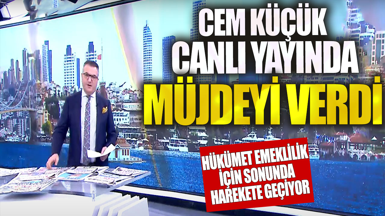 Cem Küçük canlı yayında emeklilik konusunda hükümetin harekete geçeceğini müjdeledi!