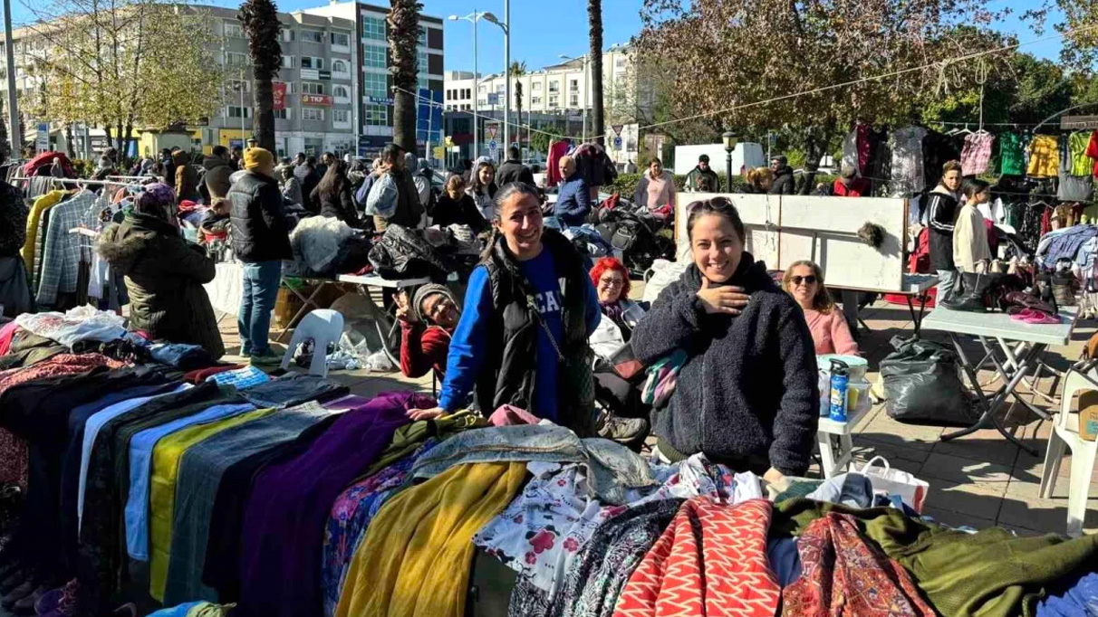 Ortaca’da ikinci el pazarı yoğun ilgi gördü