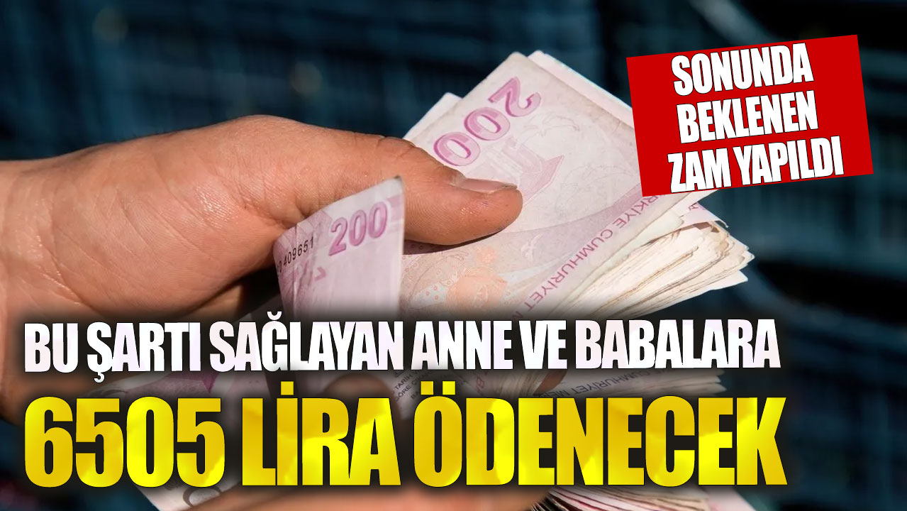 Ebeveynlere yönelik 6505 liralık ödeme yapılacak: Uzun süren bekleyişin ardından nihayet zam geldi