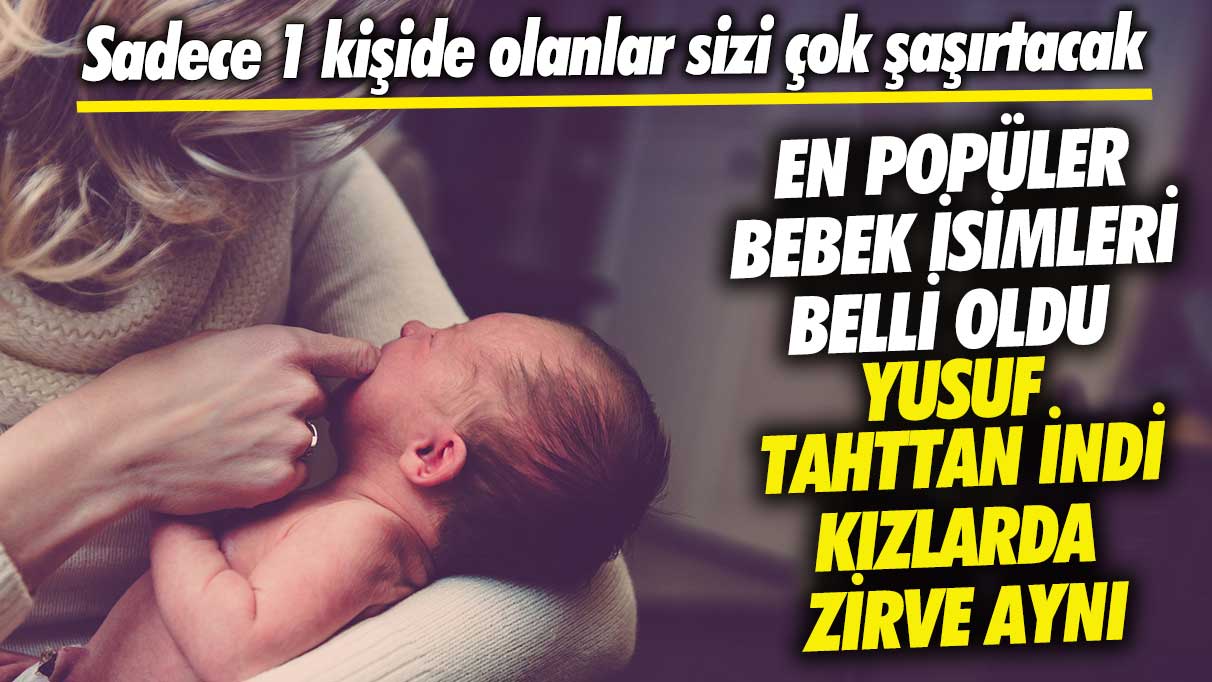 En Beğenilen Bebek İsimleri Açıklandı: Yusuf Erkeklerde Zirvede, Kızlarda İse Şaşırtacak Bir İsim Öne Çıktı!