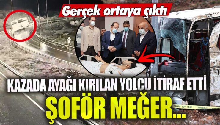 Mersin’deki kaza sonrası ayağı kırılan yolcu gerçekleri itiraf etti! Şoförün aslında ne yaptığı ortaya çıktı.