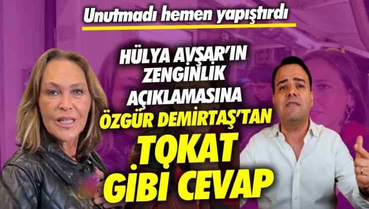 Hülya Avşar’ın zenginlik iddialarına Özgür Demirtaş’tan sert bir yanıt geldi! Hemen karşılık verdi.