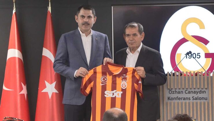 Murat Kurum, Galatasaray Kulübü’nü ziyaret etti.