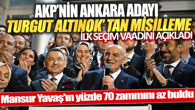 AKP’nin Ankara adayı Turgut Altınok, Mansur Yavaş’ın yüzde 70 zamını yetersiz buldu.