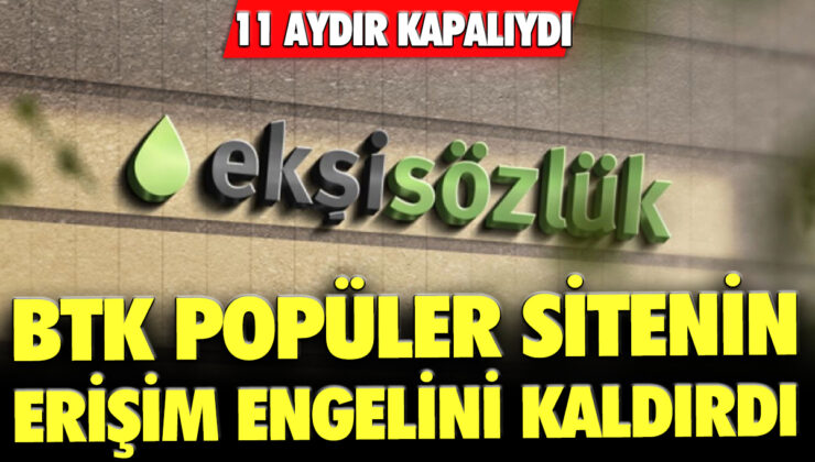 BTK, 11 aydır kapalı olan popüler sitenin erişim engelini kaldırdı