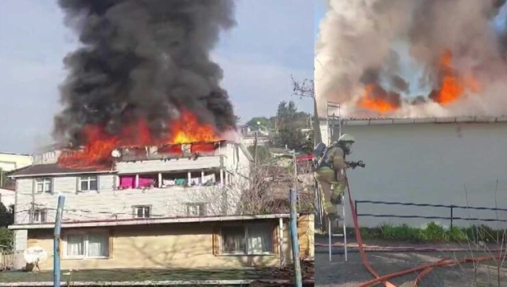 Beykoz’da 2 katlı bir evde yangın endişesi!