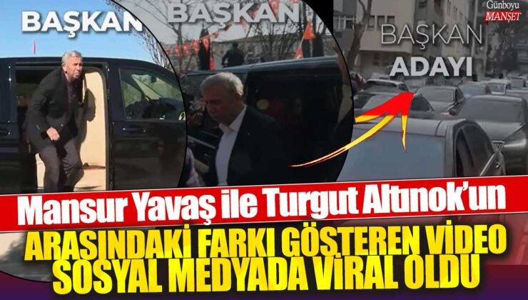 Mansur Yavaş ve Turgut Altınok’un arasındaki farkı gösteren video sosyal medyada hızla yayıldı