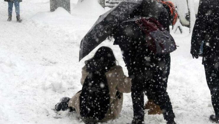 Çok soğuk havalarda düşme tehlikesine karşı uyarı!