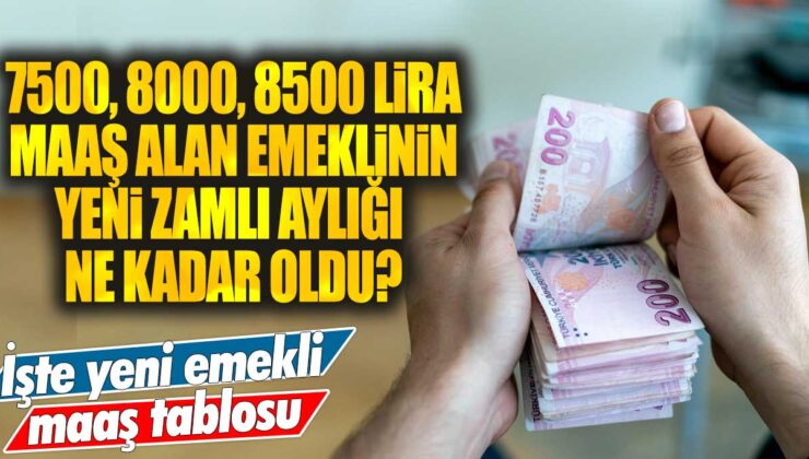 Emeklilere Yapılan Zam Sonrası Maaşlar Yeniden Belirlendi: İşte Güncel Emekli Maaş Tablosu!