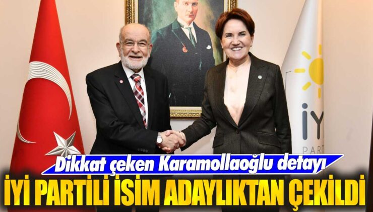 İYİ Partili Mehmet Ceylan’ın adaylıktan çekilmesi Karamollaoğlu’nun dikkat çeken detayıyla gündeme geldi.