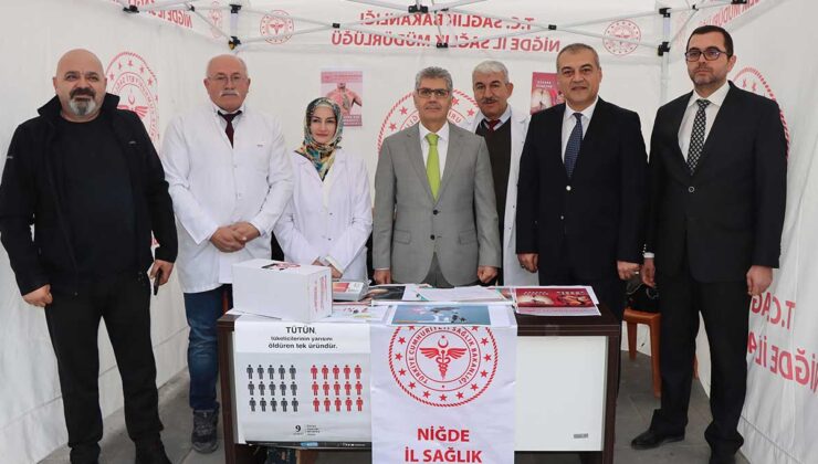 Niğde’de Sigaranın Zararlarına Dikkat Çekmek İçin Stand Açıldı