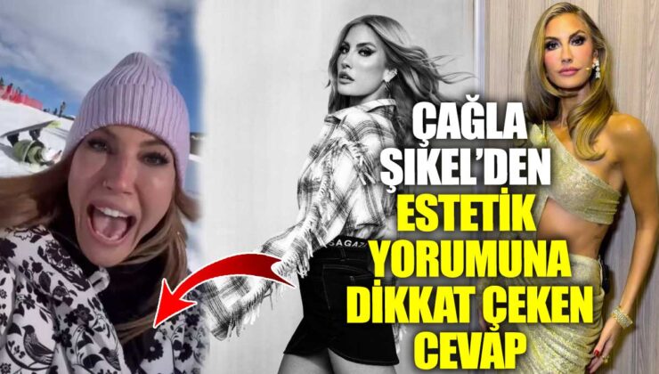 Çağla Şıkel’in estetik yorumuna verdiği dikkat çeken cevap başlıklı haber yeniden yazımı: Çağla Şıkel estetik operasyonlarıyla ilgili yorumlarına verdiği dikkat çekici cevap hakkında konuştu.