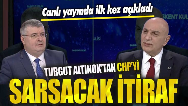 Turgut Altınok Canlı Yayında CHP’ye Şok İtirafı Yaptı!