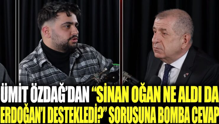 Ümit Özdağ’ın açıklaması: “Sinan Oğan’ın Erdoğan’ı desteklemesi karşılığında ne aldığı konusunda bomba bir cevap var”