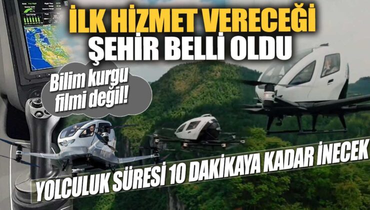 Uçan taksinin ilk hizmet vereceği şehir ve yolculuk süresi belirlendi: 10 dakikaya kadar! Artık bilim kurgu değil!