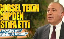 Gürsel Tekin, CHP’den ayrıldı ve istifa etti.