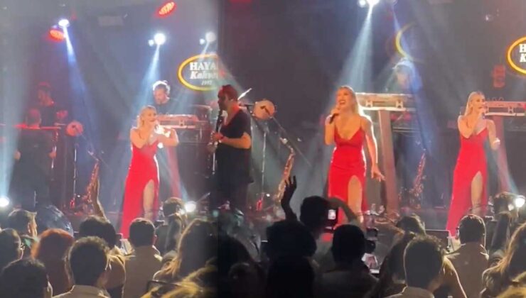 İrem Derici, konser sırasında sevgilisine gelen istenmeyen yakınlaşmaya müdahale etti