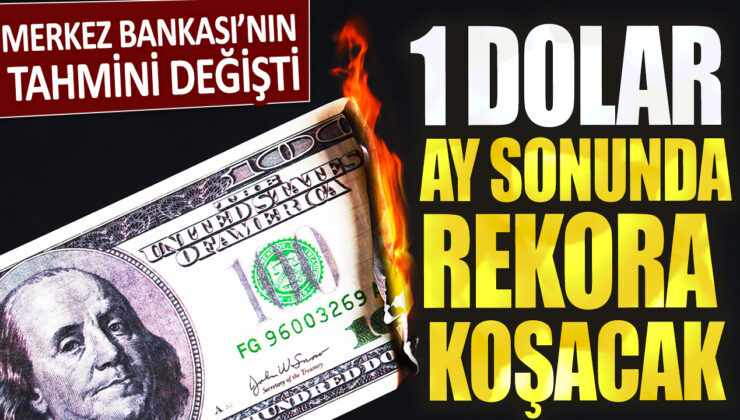 Merkez Bankası’nın tahmini değişti: 1 dolar ay sonunda rekor seviyeye ulaşabilir!