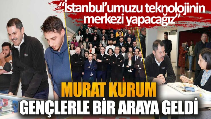 – Murat Kurum, gençlerle buluşarak İstanbul’u teknolojinin merkezi haline getirmeyi planlıyor.