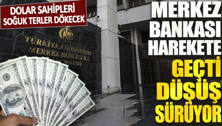 Merkez Bankası’nın hamlesiyle dolar sahipleri endişeye kapılacak, düşüş trendi devam ediyor.