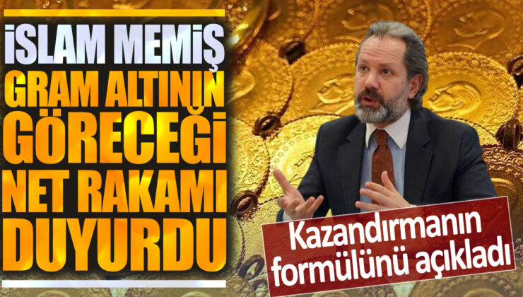 İslam Memiş, gram altının gelecekteki net değerini açıkladı ve kazanç formülünü paylaştı