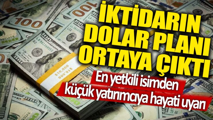 İktidarın Dolar Planı Ortaya Çıktı! En Yetkili İsimden Küçük Yatırımcıya Hayati Uyarı